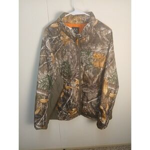 Realtree Xtra Jacket Mens XL Full Zip Softshell Real Tree Camo Outdoor 3M